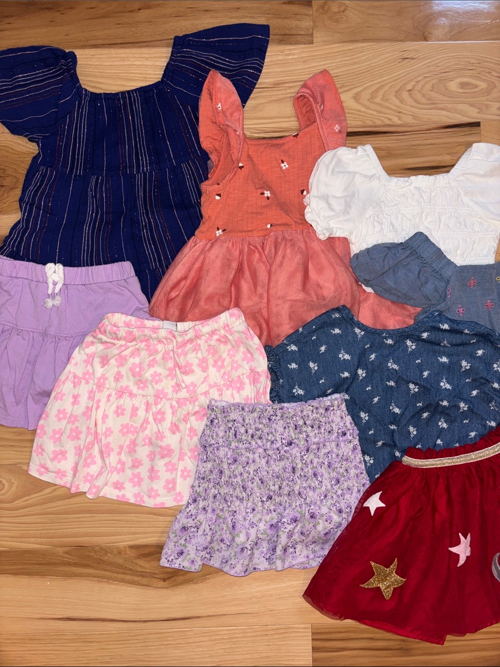 9 Piece Bundle of 3T Girls Summer Clothes